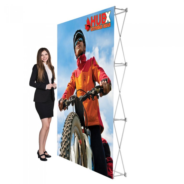 5 ft. RPL Fabric Pop Up Display - 89"h Straight Graphic Package