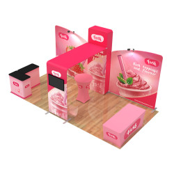 10x20ft Custom Booth Q 10x20ft Custom Booth Q