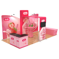 10x20ft Custom Booth Q 10x20ft Custom Booth Q