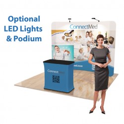 10 ft. EZ Tube Curve Trade Show Display – Curve Graphic Package
