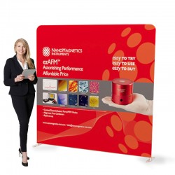 8 ft. EZ Tube Straight Trade Show Display – Graphic Package