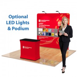 8 ft. EZ Tube Straight Trade Show Display – Graphic Package