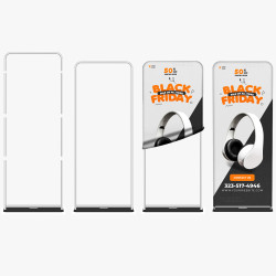 Tension Fabric Stand | PRINT AND STAND PACKAGE
